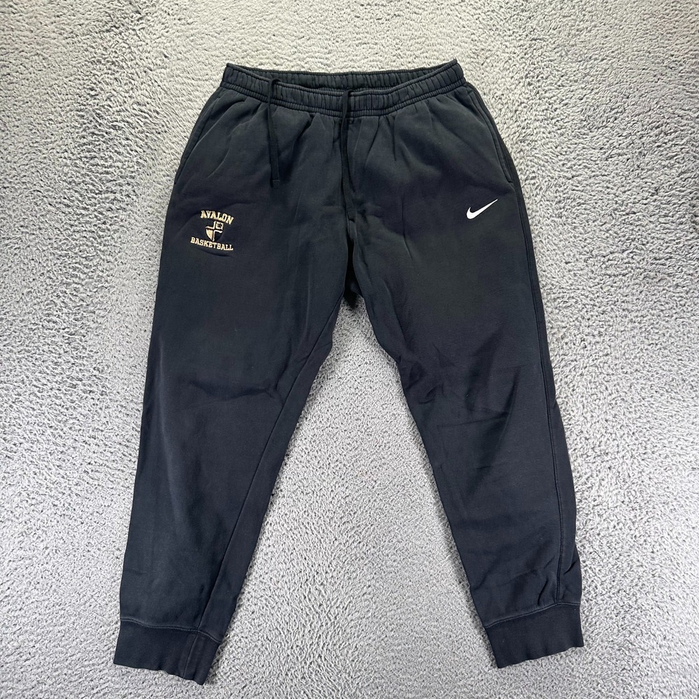 Nike Sweatpants Mens L Black Fleece Tapered Jogger Performance Avalon Basketball